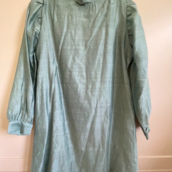 MIRTH Caftans teal colored mini-dress size small. BRAND NEW! - Picture 6 of 8